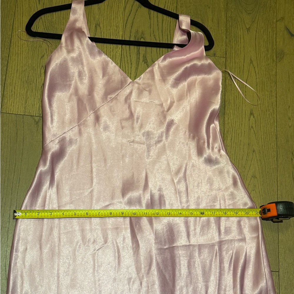 Vince V Neck Satin Slip Dress - Picture 7 of 7